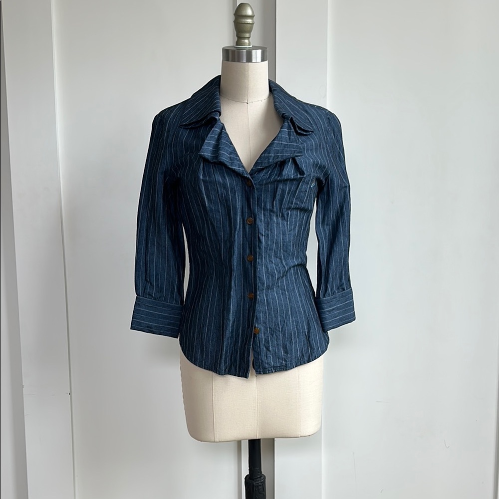 Vivian Westwood Striped Button-Up Top